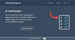 Desktop Screenshot of kurzanleitung.net