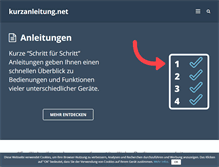 Tablet Screenshot of kurzanleitung.net